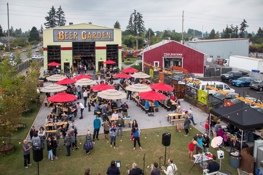 Twin Sisters Brewery at Bellingham Beer Garden Eat Local First