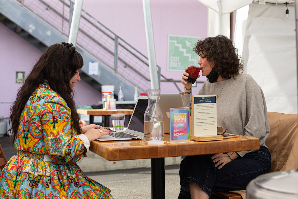 The Patio at Alma Mater Eat Local First